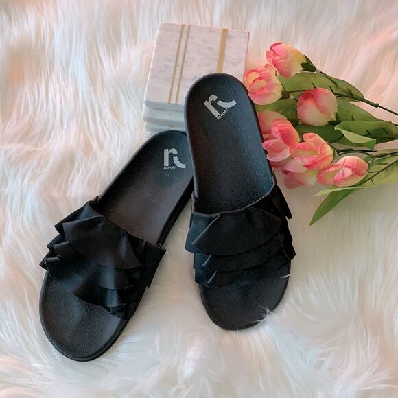 Report Satin Frills Over Slides - Picture 1 of 5